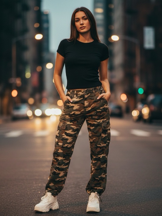 Levi's Pants - Women's Levi's Camouflage '94 Baggy Cargo Pants Size 25